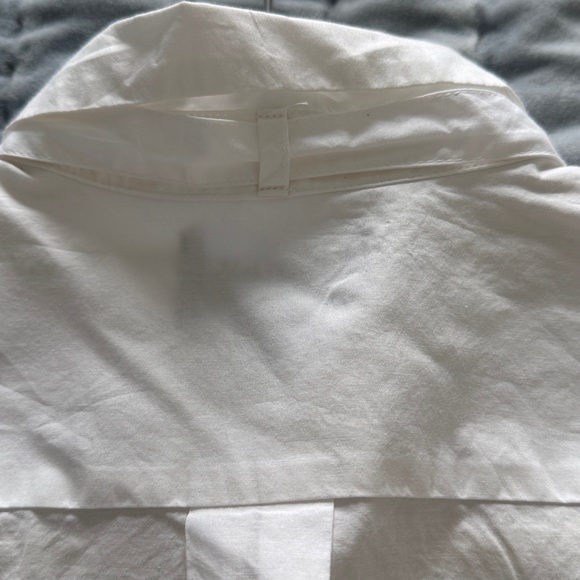 J Crew Collection button-up bow top in cotton poplin eyelet in white Size S NWT - Picture 6 of 8